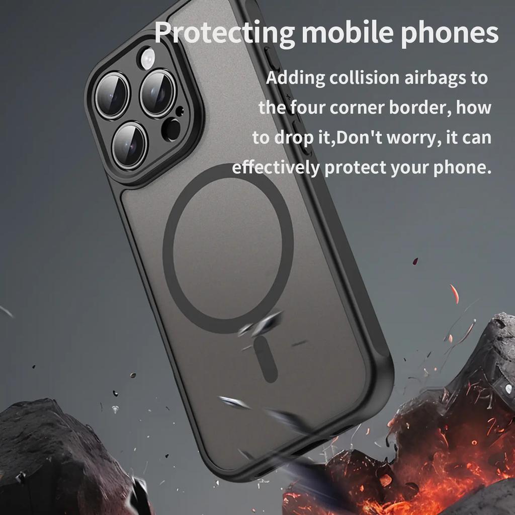 iPhone 13 Pro Max Phone Case,strong Magnetic Shockproof Bumper Hybrid Cover For iPhone 13 Pro Max