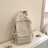 Schoolbag Korean version Mori large-capacity schoolbag for female junior high school and high school students, light casual backpack, simple solid