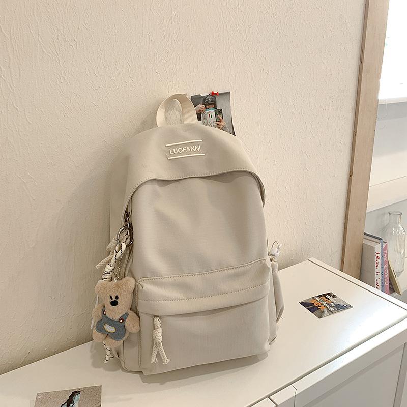 Schoolbag Korean version Mori large-capacity schoolbag for female junior high school and high school students, light casual backpack, simple solid
