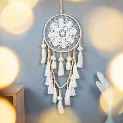 Tassel Dream Catcher Net Decoration Wind Chime Nordic Style Minimalist Room, Bedroom Living Room Woven Wall Decoration