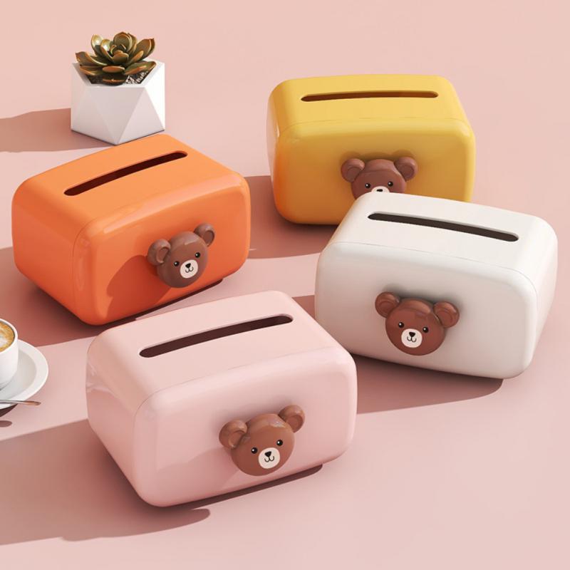Wooden Tissue Box Holder Simple Stylish Living Room Bedroom Toilet Household Handkerchief Box Car Tissue Case Napkin Holder