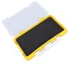 Fishing Jig Box Waterproof Plastic Slim Foam Insert Fishing Hook Storage Organizer Box Yellow for Lure Fishing