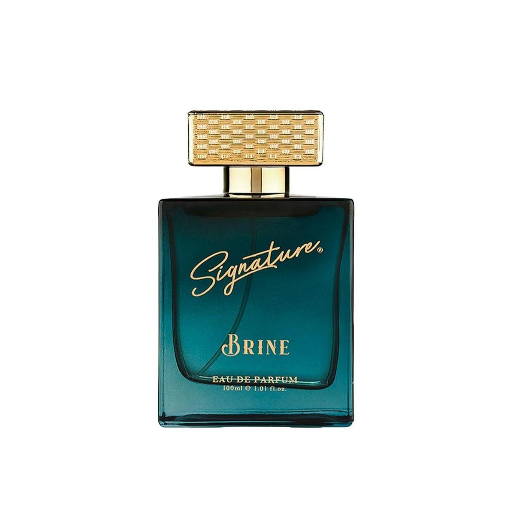SIGNATURE AURA Brine Eau De Parfum 100ML for Women | Long Lasting Perfume | Floral Woody Musk Fragrance | Jasmine, Tuberose, Vanilla & Sandalwood