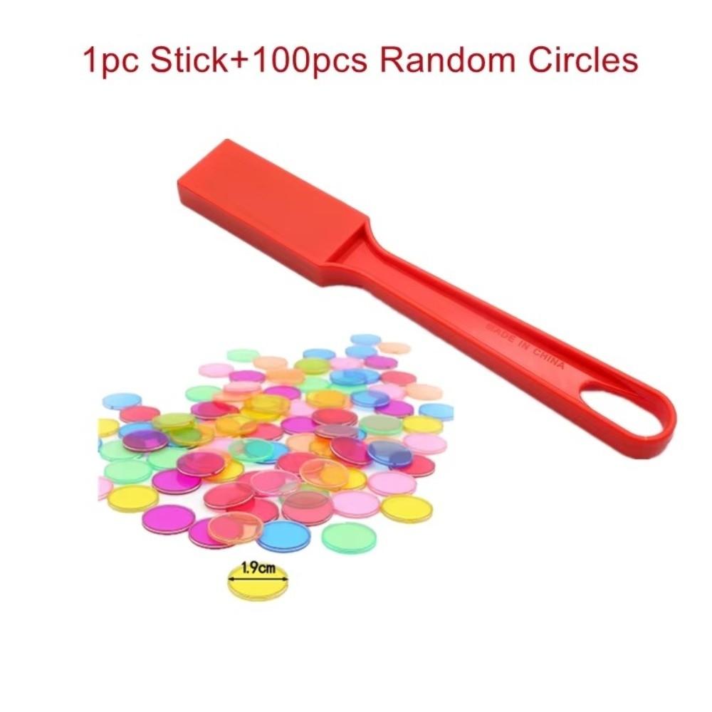 ABS Bingo Wand Set Color Sorting Magnetic Chip Set New Educational Game Set for Children
