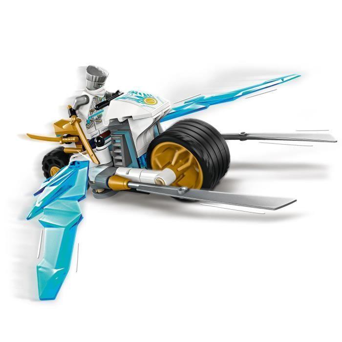 Lego® ninjago® 71816 la moto de glace de zane - avec minifigurine, jouet d'aventure ninja