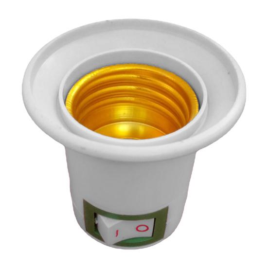 Açma/Kapama Anahtarlı E27 Lamba Duyu Alev Geciktirici 120V/60Hz Evrensel Lamba Tutucu Taban Soket Dönüştürücü Adaptör