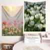 JIT Tulip Floral Tapestry Set Aesthetic NatureInspired Wall Decor Premium Durable Home Bedroom Living Room Essential for Serene