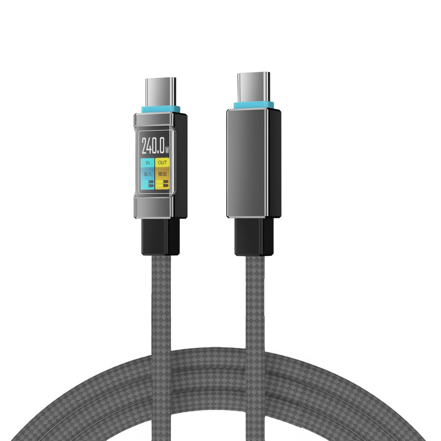 

240W Fast Charge PD Type C Liquid Silicone Cable 1.4M Usb Cable Usb C To C Charger Cable for iPhone17 Samsung Xiaomi Huawei чёрный