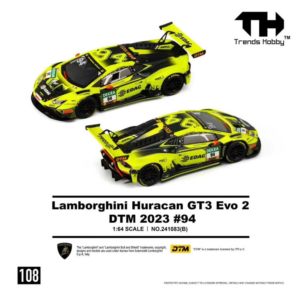 Trends Hobby 1:64 Lamborghini Huracan GT3 Evo 2 DTM 2023 Alloy Diecast Model *Pre-Sale*