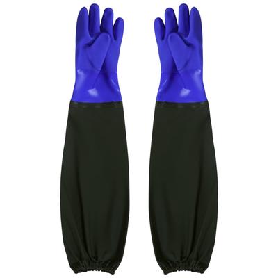 [HAODEOO] Long Rubber Gloves, Fishing Industry Gloves, Rubber Gloves Long,