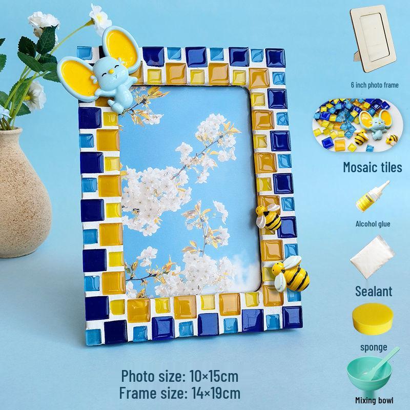 

Набор для мозаичной фоторамки своими руками для детей - от 5 до 8 дюймов