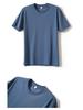 Men's Summer White Ice Silk Cotton Short-Sleeve T-Shirt - Solid Color Inner Wear 
