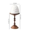 Rustic Solid Wood Candlestick Holder Vintage Table Candle Stand for Bedroom Living Room Wedding Decor