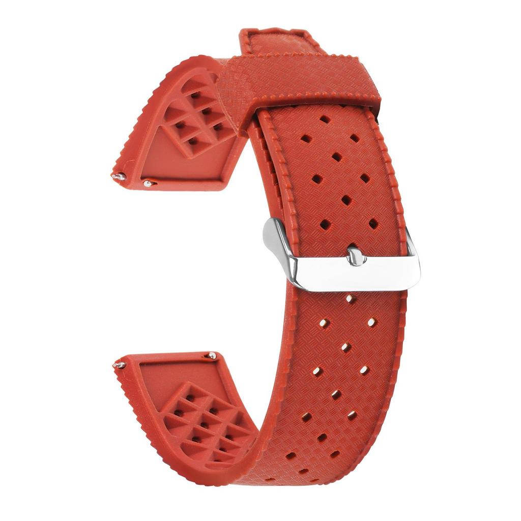 Breathable Silicone TPU Waterproof Sweatproof Unisex Watch Strap - Fits All Brands, 20/22mm