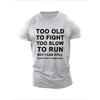 Men's T-shirt Letters Print Summer Trendy Short Sleeve Tees T-Shirts