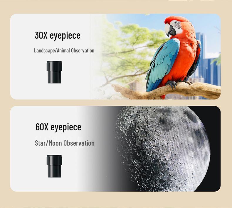 Xueyouma Kids' HD Astronomy Telescope - Professional Outdoor Stargazing and Scenery Viewing Toy, Ideal Student Birthday Gift