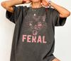 Vintage Feral Cat Shirt, Hysterectomy Recovery Tee, Edgy Cat Lover Gift