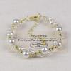 Elegant 2025 Pearl & Small Flower Cat Paw Beaded Bracelet