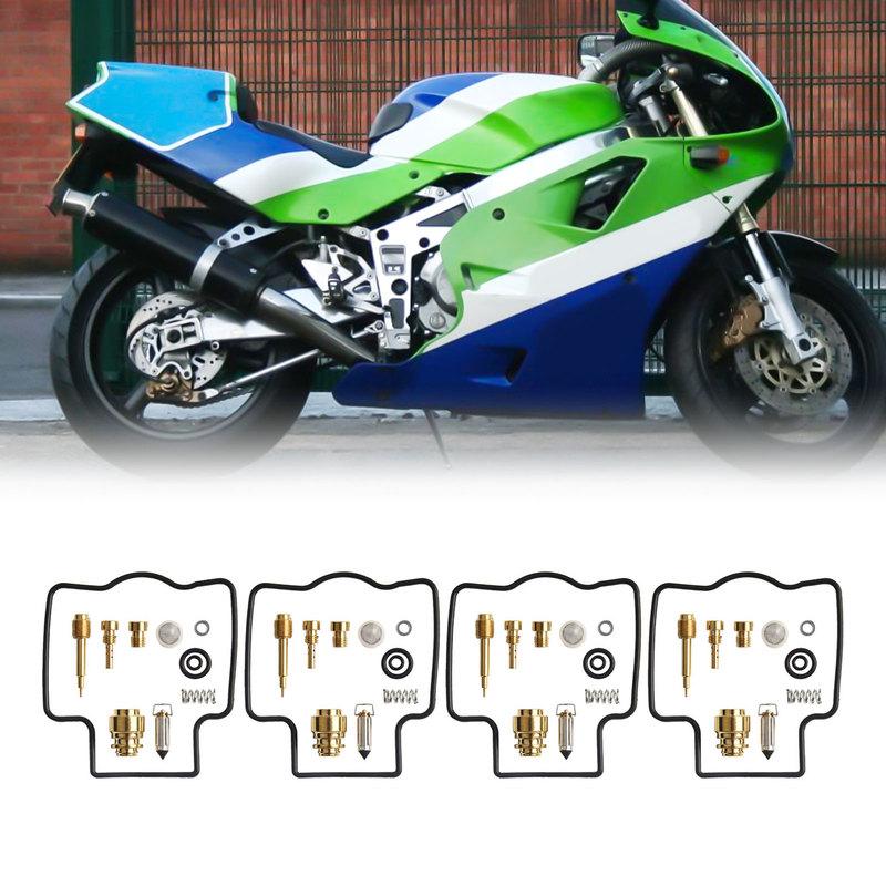4 Set For Kawasaki ZXR400 1991-1999 ZXR 400 Carburetor Repair Kit Rebuild Accesorios Para Vehículos Hot Sale Brand New Discount