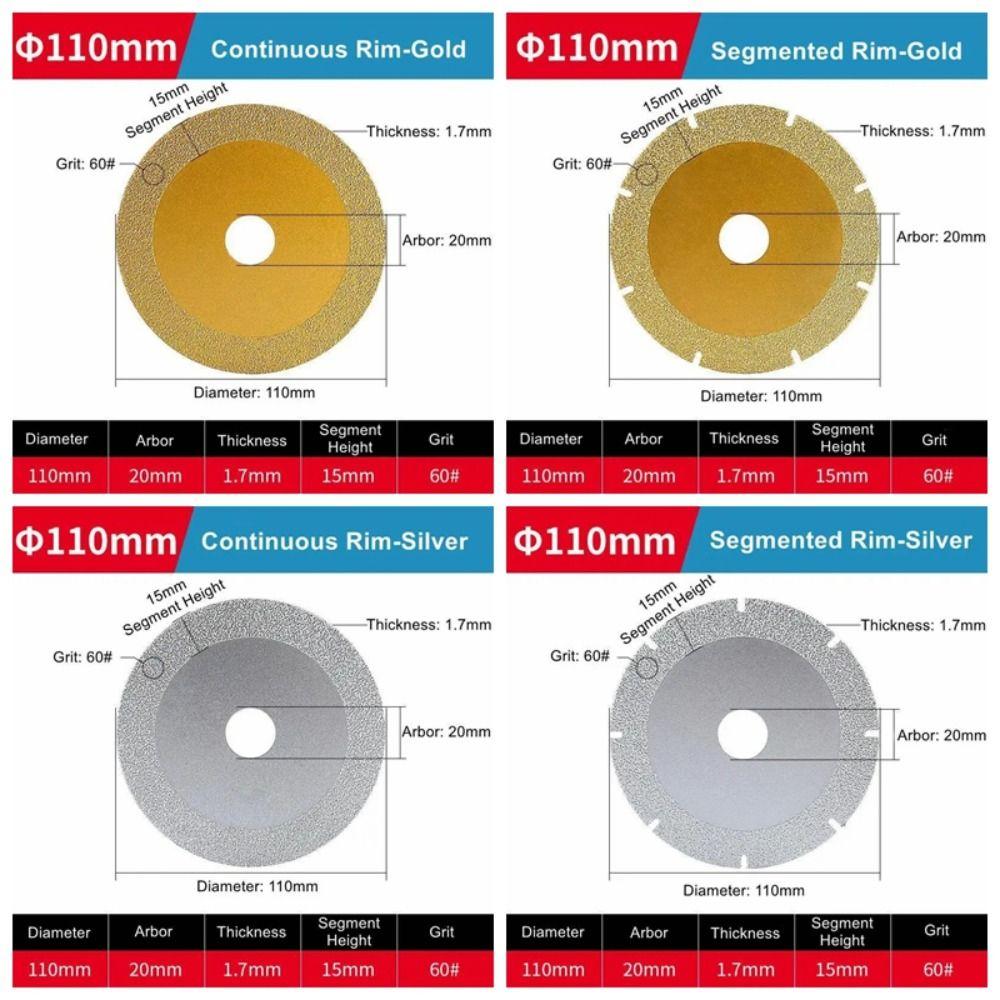Diamond Sand Angle Grinder Saw Blade Silver/Gold Diamond Grinding Blade  Stone Processing