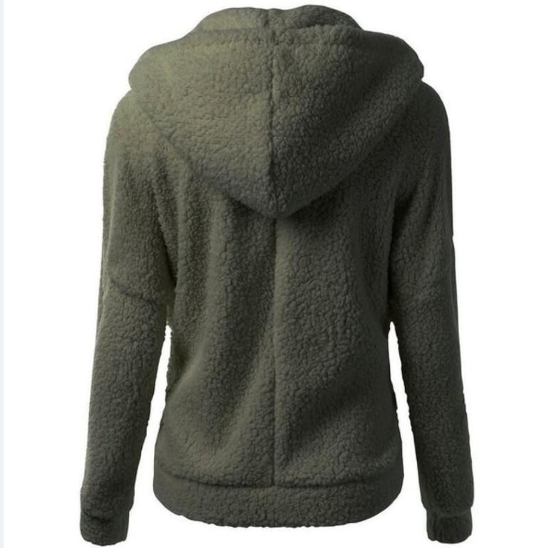 Winter Women's Plush Hoodie, Women's Autumn and Winter with Thick Plush for Casual Wear