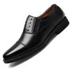 New Business Leather Shoes Men's Three-joint Spring and Autumn Dress Work Shoes Soft Sole Versatile Wedding Men's Shoes