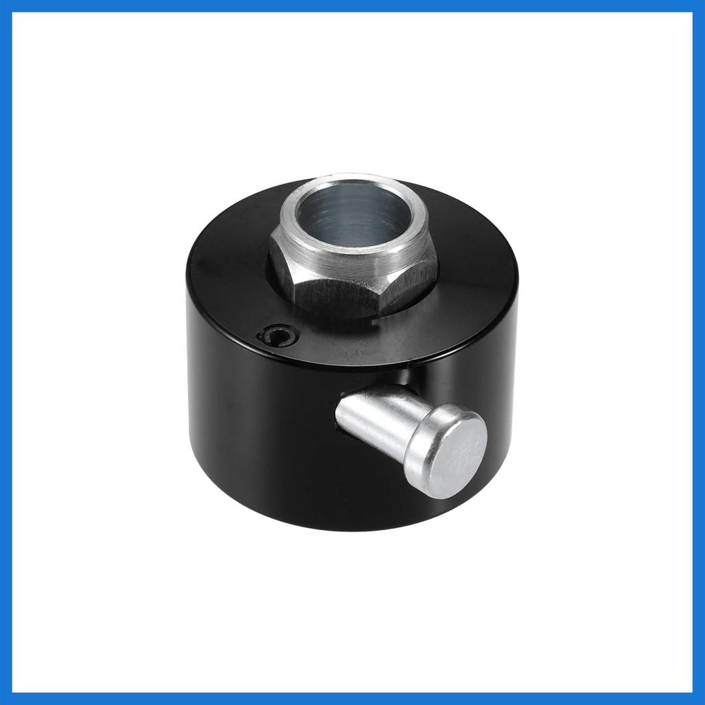 Aluminum Alloy Steering Wheel Quick Release Disconnect 3 Holes Hub 0.27" Bore Black Auto Accessories