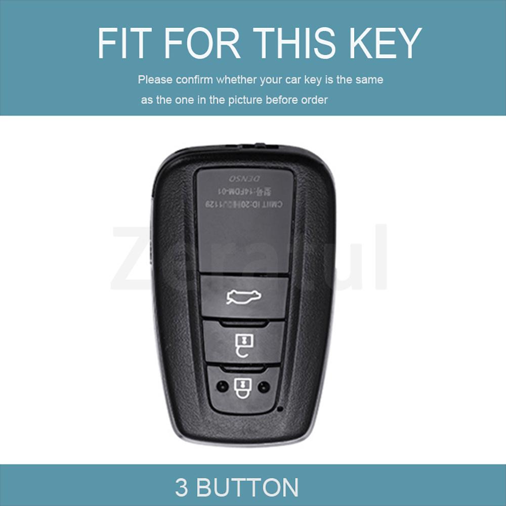 3 Buttons Car Keyless Shell Fob Cover Keychain Tpu Key Case Protection For Toyota Highlander Prius Rav4 Camry Corolla 4Runner