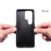 For Samsung Galaxy S23 Ultra Case Calf Texture PU Leather Drop-proof Phone Shell