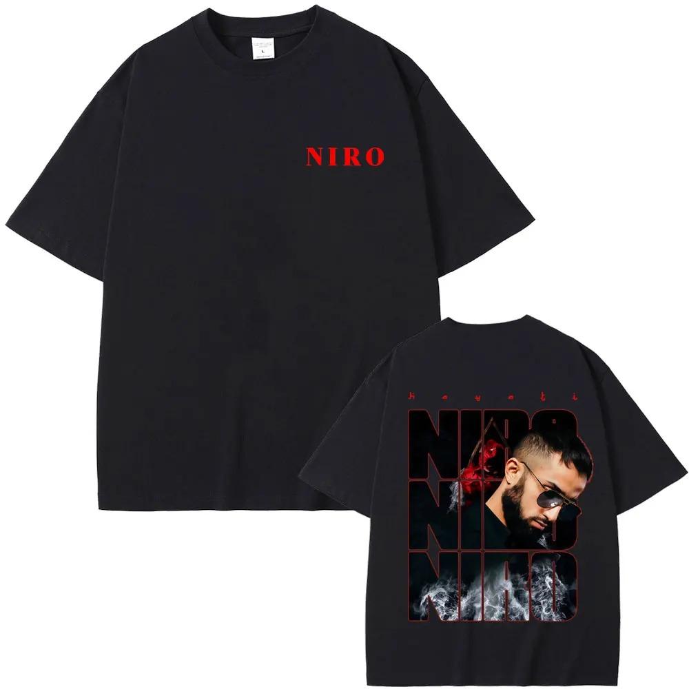 

Rapper Niro OX7 Album Graphic T-shirt Men Women Hip Hop Fashion Pop Music T-shirts Male Casual Cotton Vintage T Shirt Streetwear 4XL