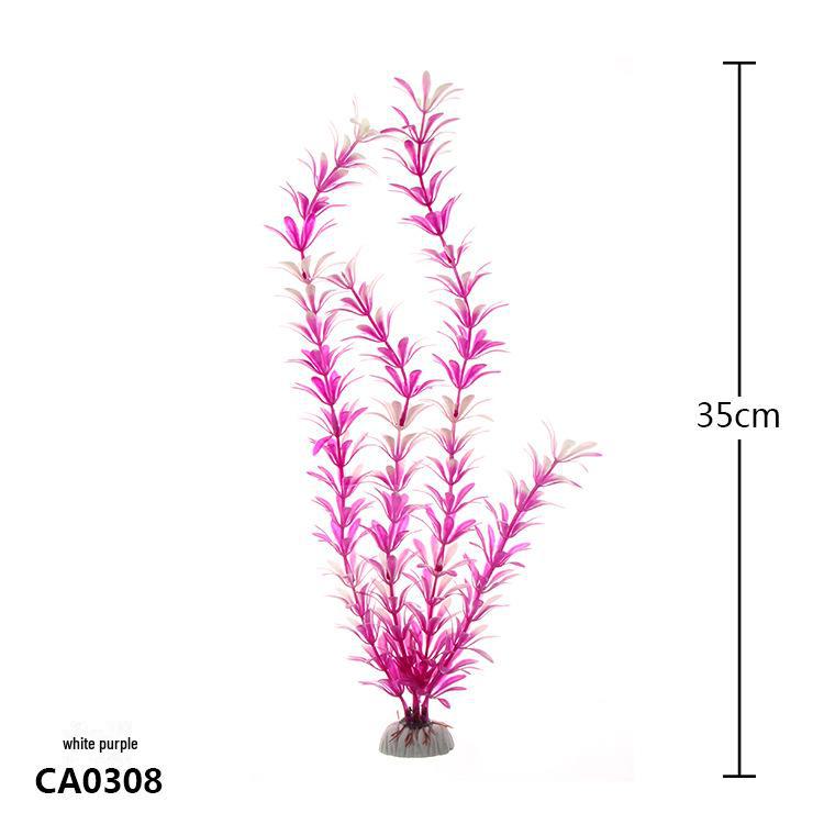 Fish Tank Decoration: Simulated Plant and Water Grass Silk Flower (CA)