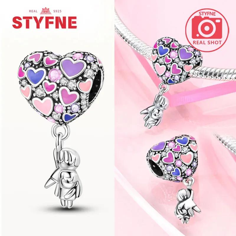 Copperhouse & Balloons Charm Flower Colored Beads Collection Fit Original Bracelet Pendant Diy Fine Jewelry For Women Gift