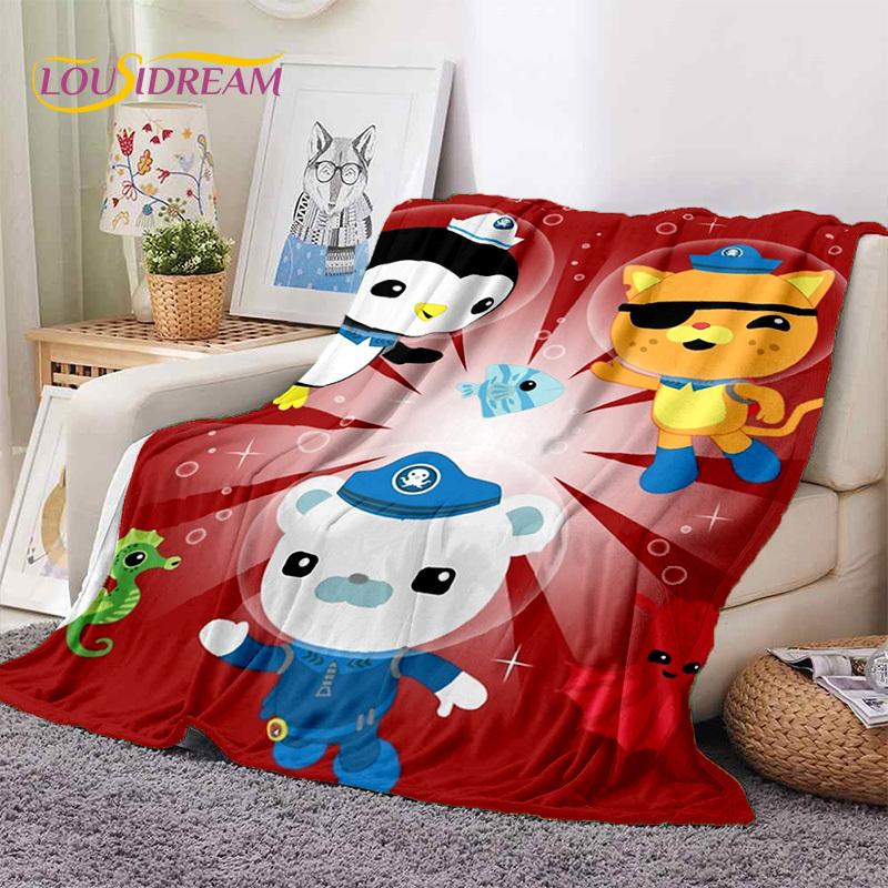 The Octonauts Barnacles Cute Cartoon Soft Blankets,Keep Warm Flannel Throw Blanket for Picnic Beds Sofa Home Bedroom Gifts Kids
