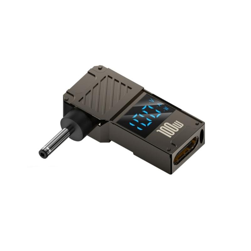 USB C To Direct Current 100W PD Type C Female To Male Connector With Digital Display for Monitors Voltages Current Power