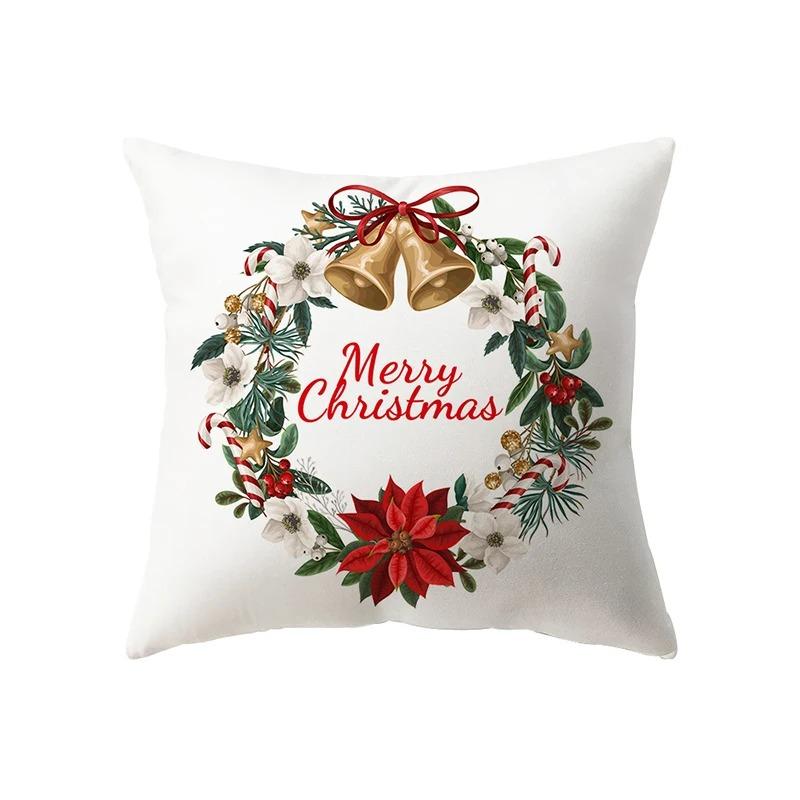 

Наволочки с рождественской тематикой Аксессуары для автомобиля Офис Санта-Клаус Гостиная Диван Домашние наволочки 40x40cm
