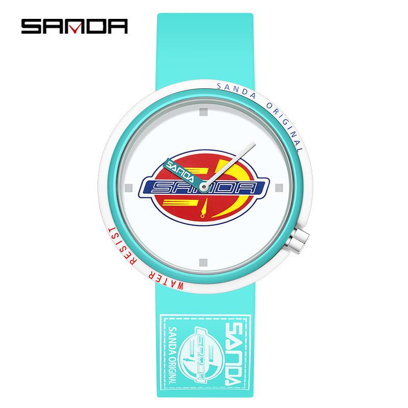 SANDA 50M Waterproof Student Nylon Strap Quartz Watch
