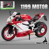 1/9 Ducati 1199 Panigale R Alloy Die Cast Motorcycle Model Toy Vehicle Collection Sound and Light Off Road Autocycle Toys Car
