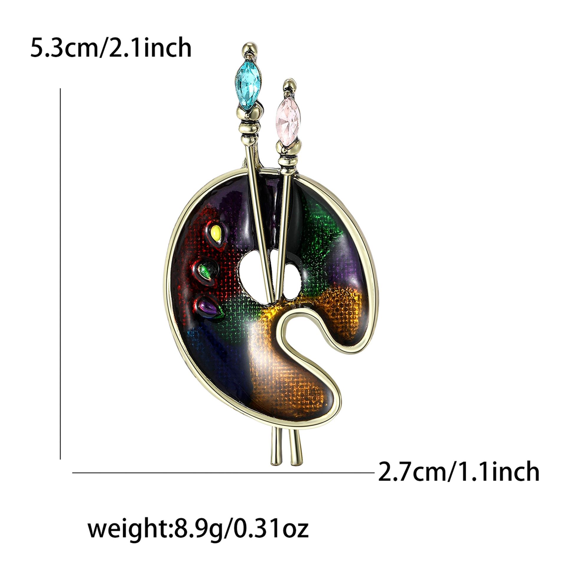 

Ретро сплав эмаль 2 пера пластина для рисования брошь, модная и простая мужская и женская одежда корсаж ювелирные изделия булавка