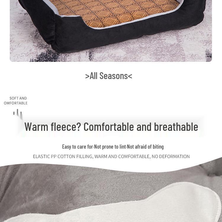 Four Seasons Universal Pet Nest: Warm Cushion for Large Dogs & Cats