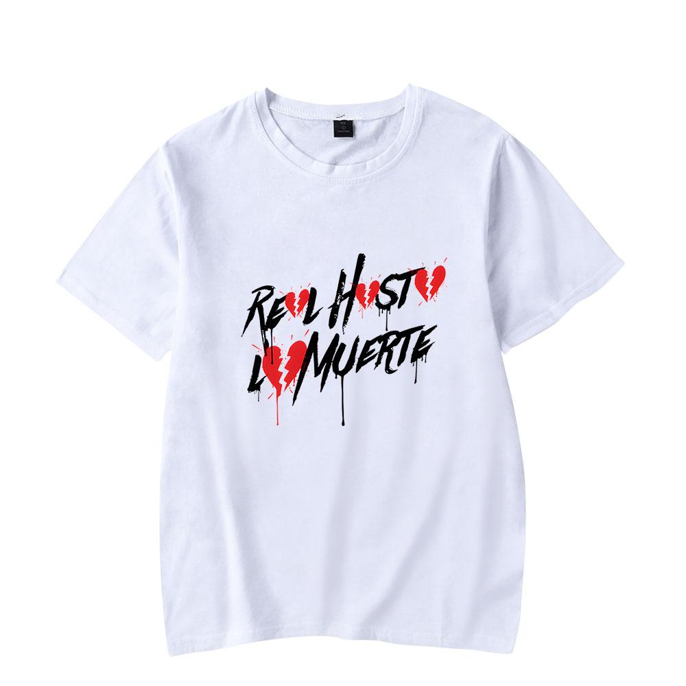 Anuel AA Tshirts Real Hasta la Muerte Album Rapper Merch Print Tee Unisex Fashion Funny Casual Short Sleeve S