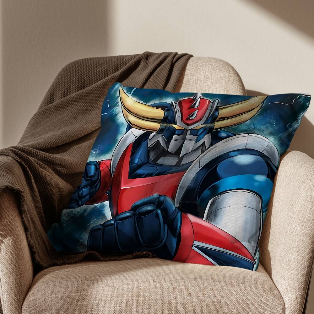 Alloy UFO Goldorak Grendizer Pillow Case Pillow Case Living Room Sofa Cushion Cover Suitable For Home Bedroom Room Decoration