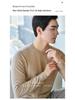 Men's 2024 Autumn/Winter Cashmere Crew Neck Loose Fit Sweater - Warm Business Casual Knit Base Layer