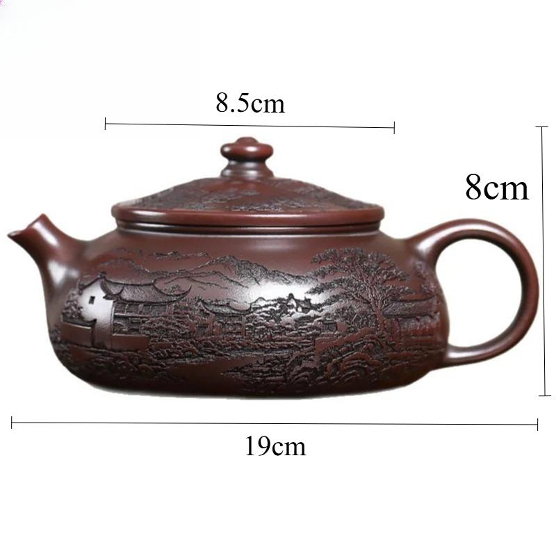 

Yixing Purple Clay Teapot Raw Ore, Han River Large Capacity Teapot, Kung Fu Tea Set, Chinese Style, Beauty Teapot,home Teapot