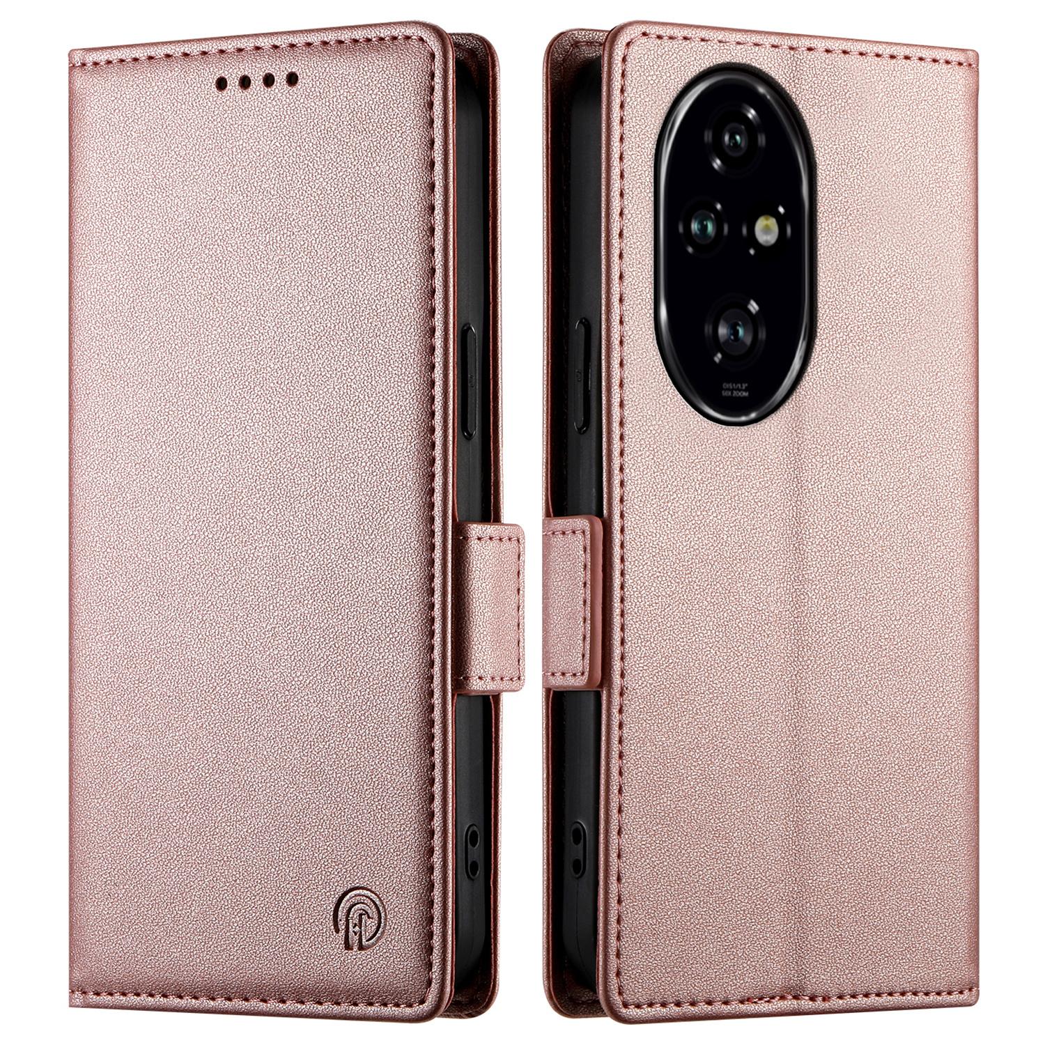 

DF-010 Чехол для Honor 200 Pro 5G Кожаный кошелек-подставка Чехол для телефона Rose Gold