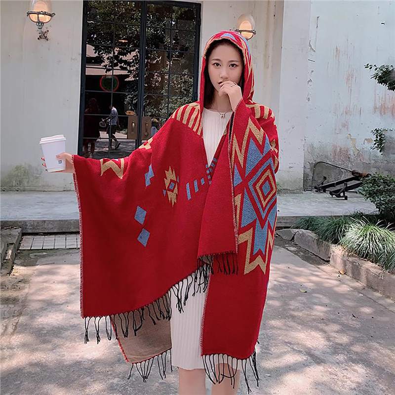 Pele amigável e respirável quente e versátil casa, outono e inverno xale de viagem feminino, capa grossa, cobertor de ar condicionado