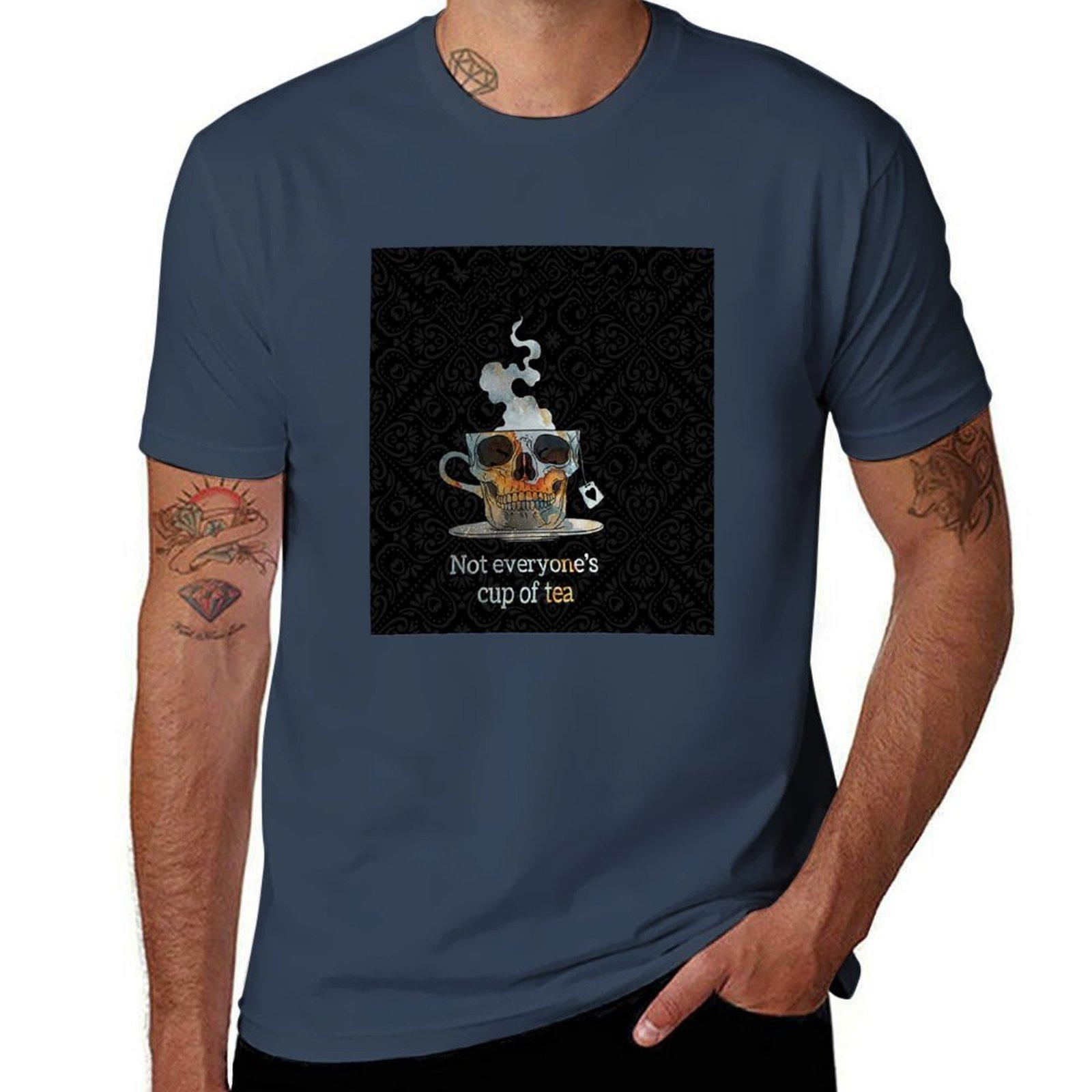 Skull Not everyones cup of tea TShirt Casual Basic Street Style TShirt S
