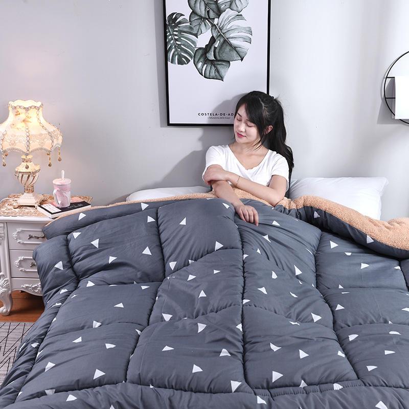 Thickened Lamb Velvet Double-Sided Warm Duvet