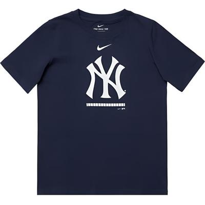 X MLB Collaboration T-Shirt New York Yankees Crew Neck Comfortable Short Sleeve Kids Tops Blue 3Z3B3SAM4-NYY