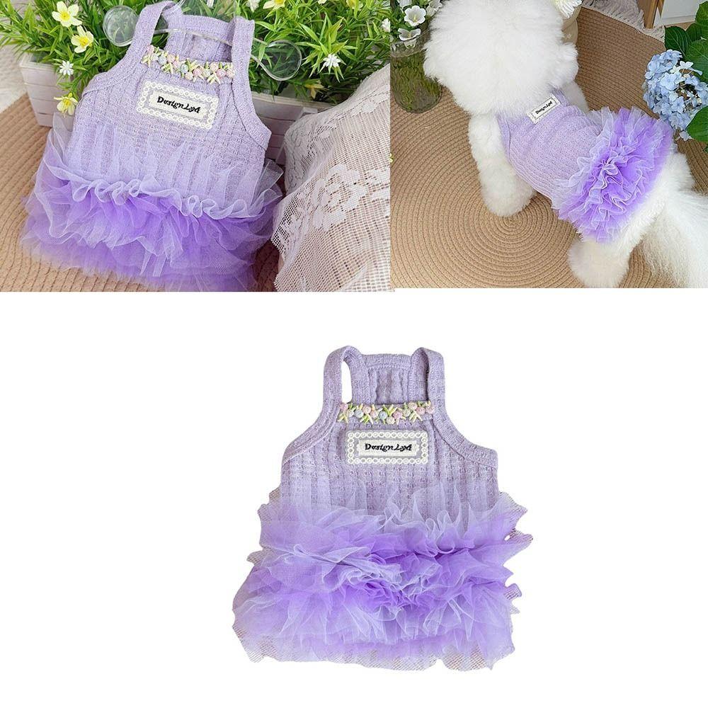 Thin Design Dog   Princess Dress Lace Pet Costumes Cute Dog Summer Dress  for Small Medium Dog