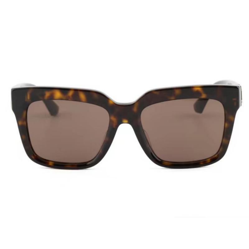Burberry Frame Pattern Plate Frame Square Sunglasses Unisex Couple